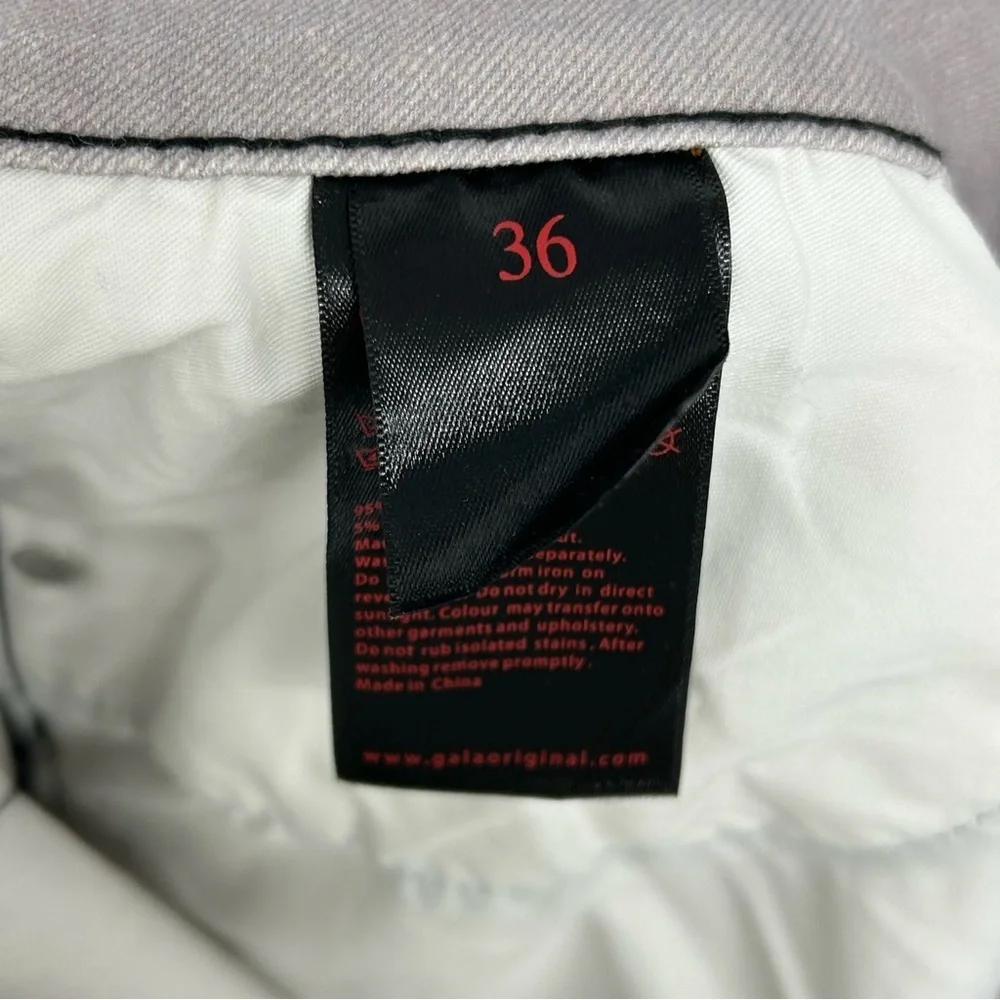 Gala Jeans NWT $180 Doberman Dog Graphic Gothic Blue Script Streetwear Sz W36 - Picture 15 of 16